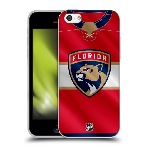 NHL Florida Panthers Jersey Soft Gel Case for Apple iPhone 5c