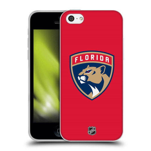 NHL Florida Panthers Plain Soft Gel Case for Apple iPhone 5c