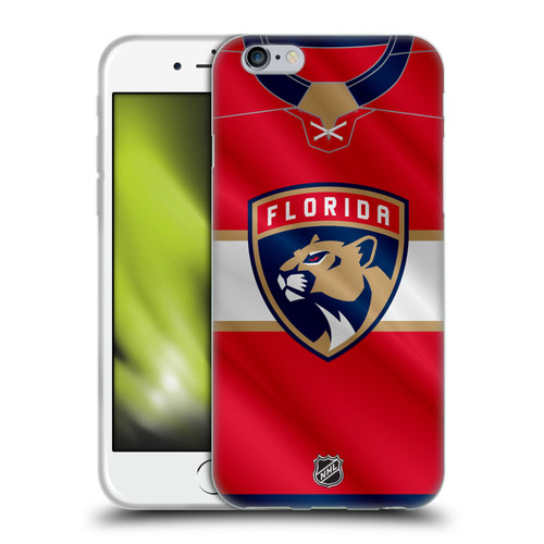 NHL Florida Panthers Jersey Soft Gel Case for Apple iPhone 6 / iPhone 6s