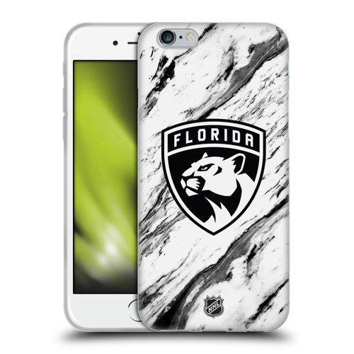 NHL Florida Panthers Marble Soft Gel Case for Apple iPhone 6 / iPhone 6s