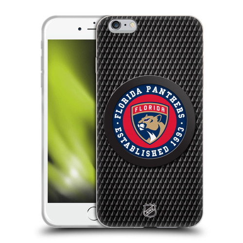 NHL Florida Panthers Puck Texture Soft Gel Case for Apple iPhone 6 Plus / iPhone 6s Plus