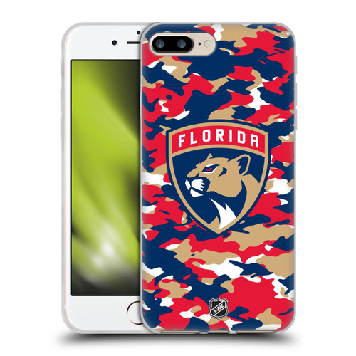 NHL Florida Panthers Camouflage Soft Gel Case for Apple iPhone 7 Plus / iPhone 8 Plus