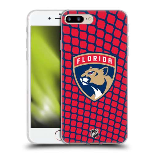 NHL Florida Panthers Net Pattern Soft Gel Case for Apple iPhone 7 Plus / iPhone 8 Plus