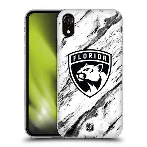 NHL Florida Panthers Marble Soft Gel Case for Apple iPhone XR