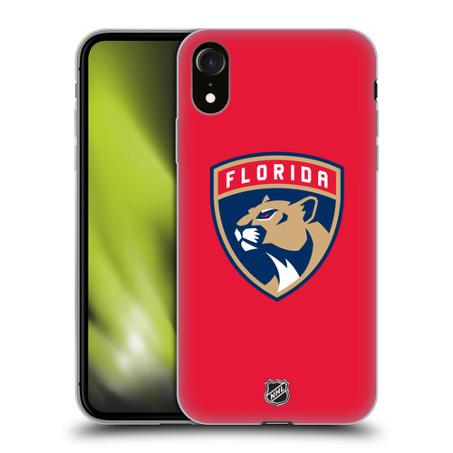 NHL Florida Panthers Plain Soft Gel Case for Apple iPhone XR