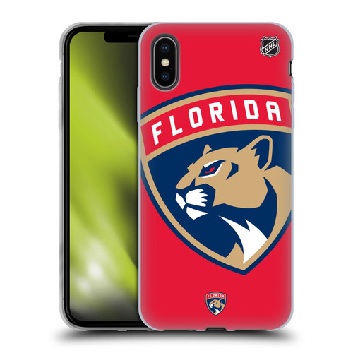 NHL Florida Panthers Oversized Soft Gel Case for Apple iPhone XS Max