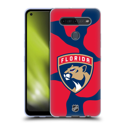 NHL Florida Panthers Cow Pattern Soft Gel Case for LG K51S