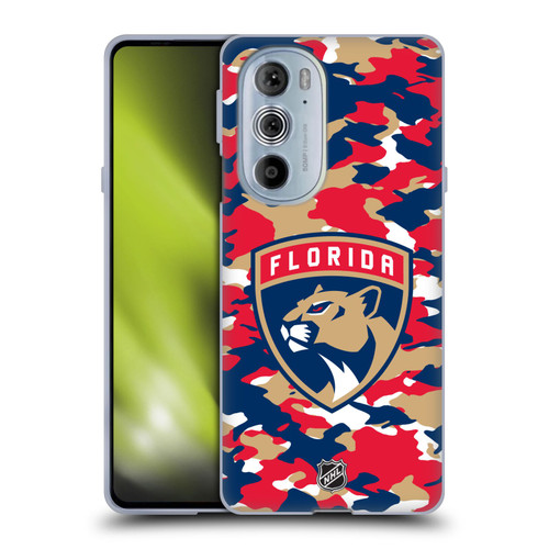 NHL Florida Panthers Camouflage Soft Gel Case for Motorola Edge X30