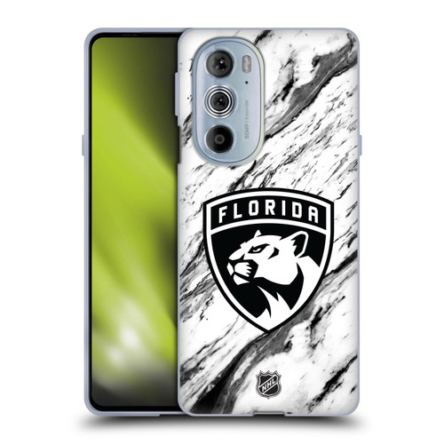 NHL Florida Panthers Marble Soft Gel Case for Motorola Edge X30