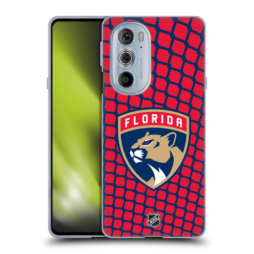 NHL Florida Panthers Net Pattern Soft Gel Case for Motorola Edge X30