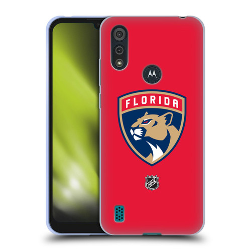 NHL Florida Panthers Plain Soft Gel Case for Motorola Moto E6s (2020)