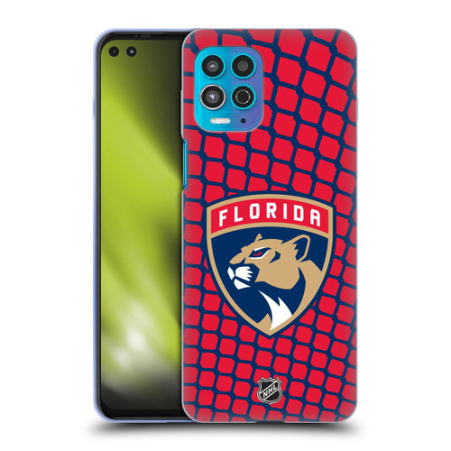 NHL Florida Panthers Net Pattern Soft Gel Case for Motorola Moto G100