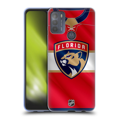 NHL Florida Panthers Jersey Soft Gel Case for Motorola Moto G50