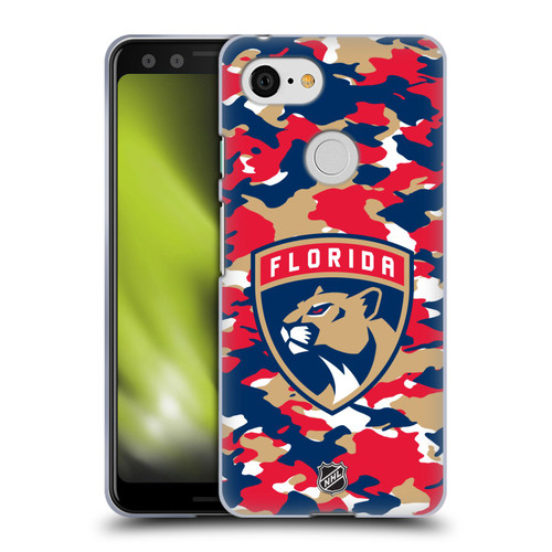 NHL Florida Panthers Camouflage Soft Gel Case for Google Pixel 3