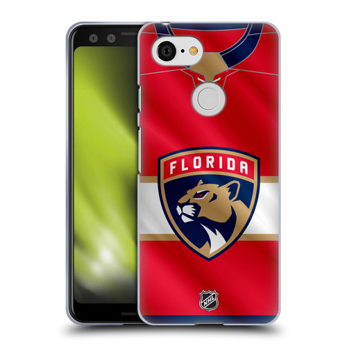 NHL Florida Panthers Jersey Soft Gel Case for Google Pixel 3