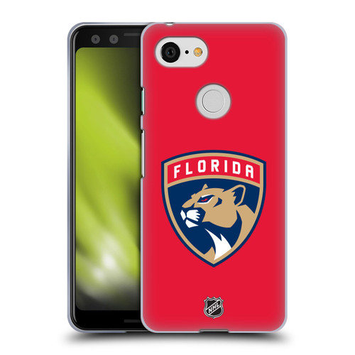 NHL Florida Panthers Plain Soft Gel Case for Google Pixel 3