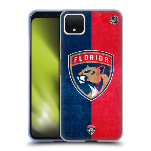 NHL Florida Panthers Half Distressed Soft Gel Case for Google Pixel 4 XL