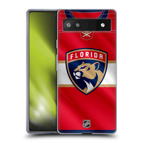 NHL Florida Panthers Jersey Soft Gel Case for Google Pixel 6a