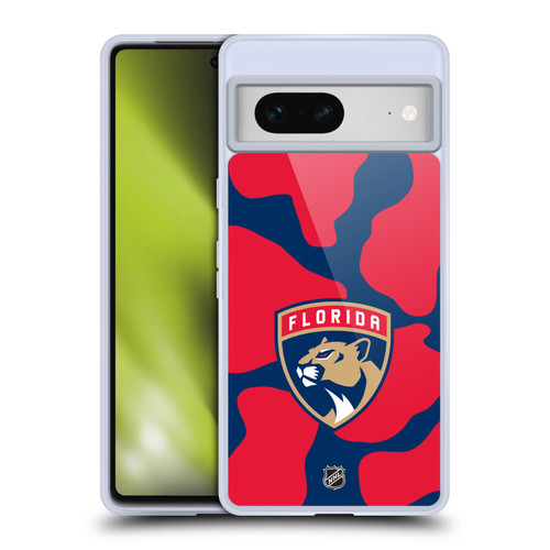 NHL Florida Panthers Cow Pattern Soft Gel Case for Google Pixel 7