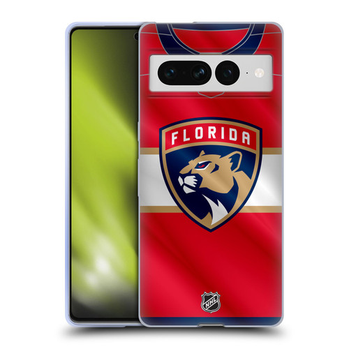 NHL Florida Panthers Jersey Soft Gel Case for Google Pixel 7 Pro