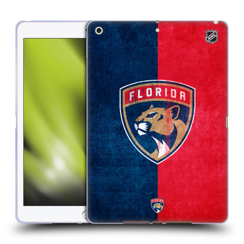 NHL Florida Panthers Half Distressed Soft Gel Case for Apple iPad 10.2 2019/2020/2021