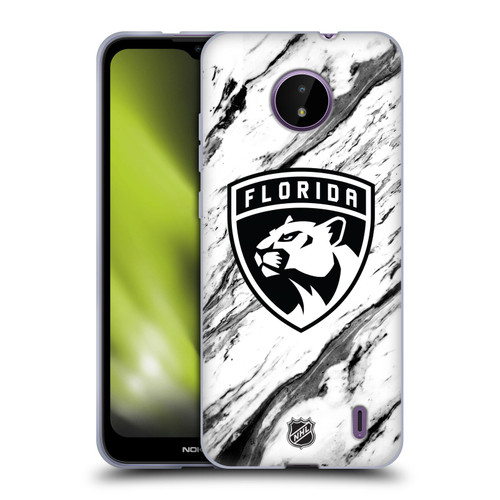 NHL Florida Panthers Marble Soft Gel Case for Nokia C10 / C20