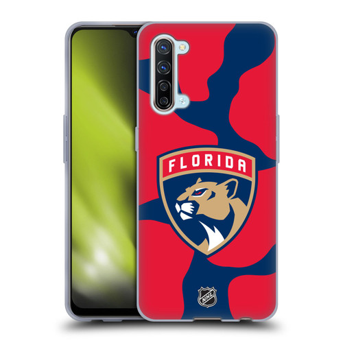 NHL Florida Panthers Cow Pattern Soft Gel Case for OPPO Find X2 Lite 5G