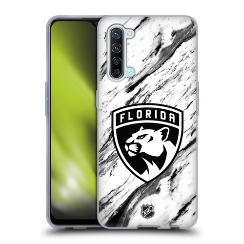 NHL Florida Panthers Marble Soft Gel Case for OPPO Find X2 Lite 5G