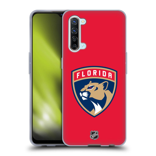 NHL Florida Panthers Plain Soft Gel Case for OPPO Find X2 Lite 5G