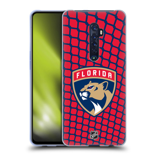NHL Florida Panthers Net Pattern Soft Gel Case for OPPO Reno 2