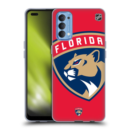 NHL Florida Panthers Oversized Soft Gel Case for OPPO Reno 4 5G