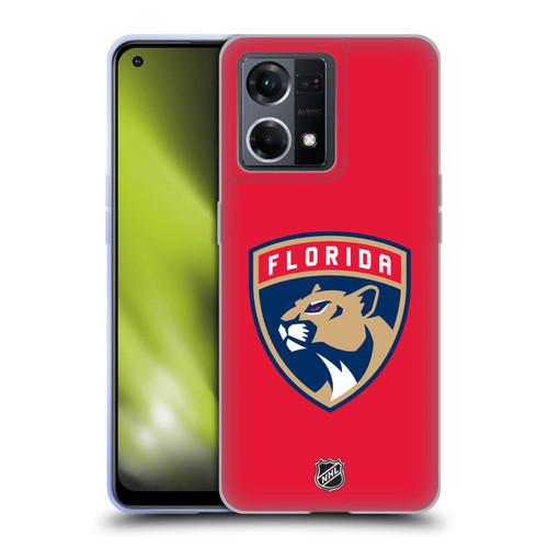 NHL Florida Panthers Plain Soft Gel Case for OPPO Reno8 4G
