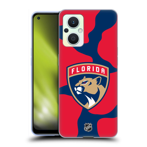 NHL Florida Panthers Cow Pattern Soft Gel Case for OPPO Reno8 Lite
