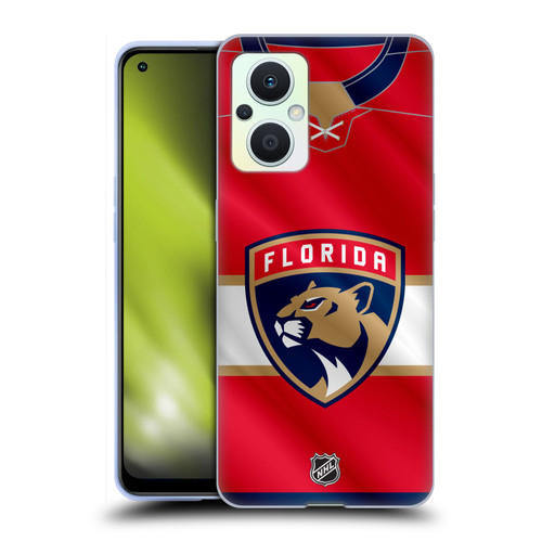 NHL Florida Panthers Jersey Soft Gel Case for OPPO Reno8 Lite