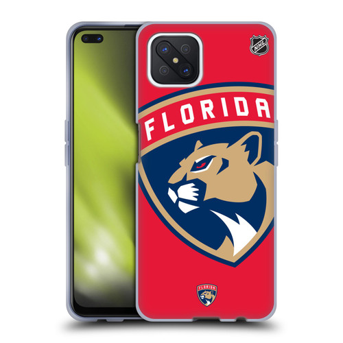 NHL Florida Panthers Oversized Soft Gel Case for OPPO Reno4 Z 5G