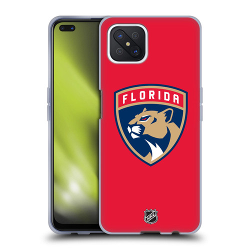 NHL Florida Panthers Plain Soft Gel Case for OPPO Reno4 Z 5G