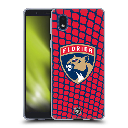 NHL Florida Panthers Net Pattern Soft Gel Case for Samsung Galaxy A01 Core (2020)