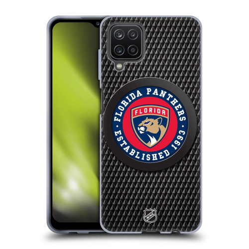 NHL Florida Panthers Puck Texture Soft Gel Case for Samsung Galaxy A12 (2020)