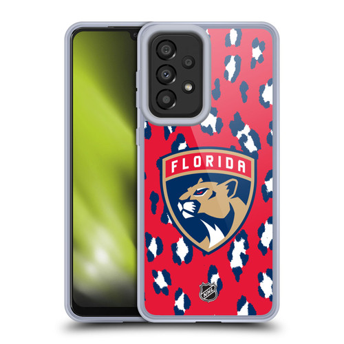 NHL Florida Panthers Leopard Pattern Soft Gel Case for Samsung Galaxy A33 5G (2022)