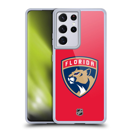 NHL Florida Panthers Plain Soft Gel Case for Samsung Galaxy S21 Ultra 5G