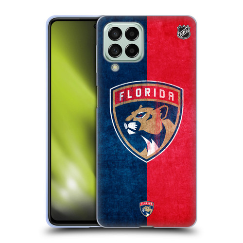 NHL Florida Panthers Half Distressed Soft Gel Case for Samsung Galaxy M53 (2022)