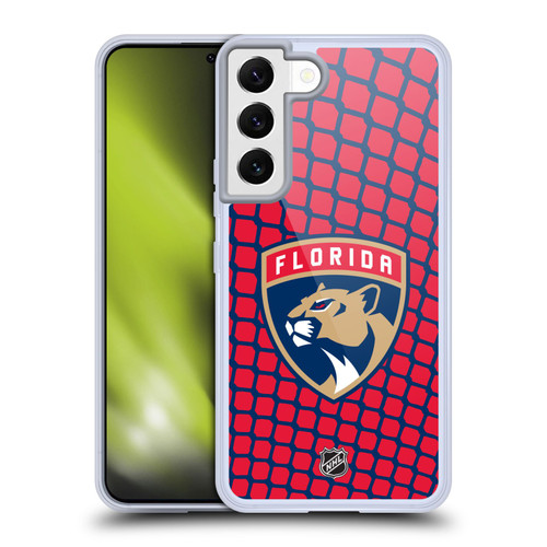 NHL Florida Panthers Net Pattern Soft Gel Case for Samsung Galaxy S22 5G