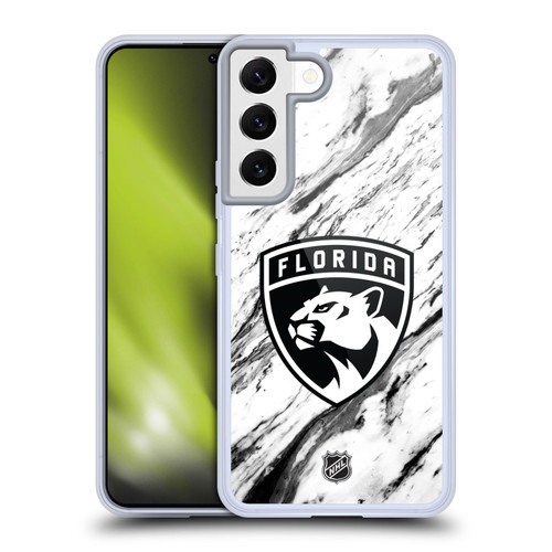 NHL Florida Panthers Marble Soft Gel Case for Samsung Galaxy S22 5G