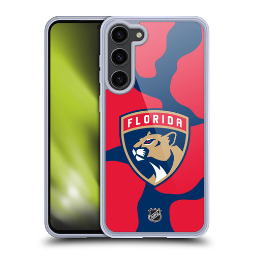 NHL Florida Panthers Cow Pattern Soft Gel Case for Samsung Galaxy S23+ 5G