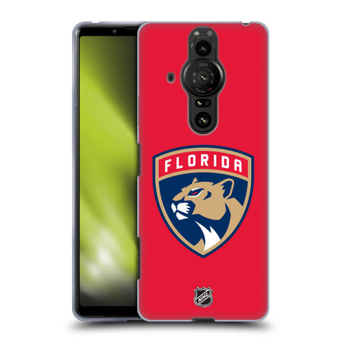 NHL Florida Panthers Plain Soft Gel Case for Sony Xperia Pro-I