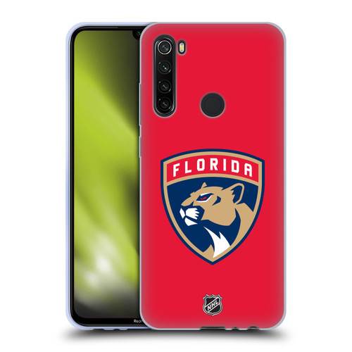 NHL Florida Panthers Plain Soft Gel Case for Xiaomi Redmi Note 8T