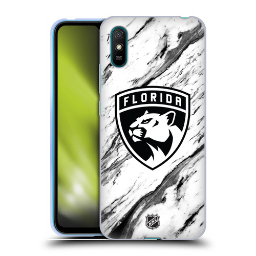 NHL Florida Panthers Marble Soft Gel Case for Xiaomi Redmi 9A / Redmi 9AT