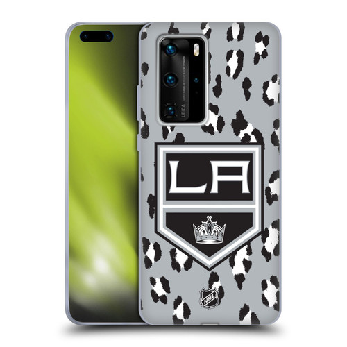 NHL Los Angeles Kings Leopard Patten Soft Gel Case for Huawei P40 Pro / P40 Pro Plus 5G