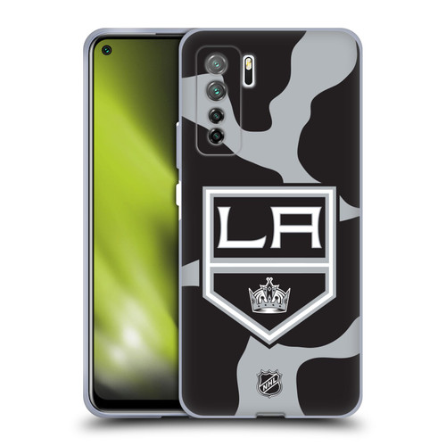 NHL Los Angeles Kings Cow Pattern Soft Gel Case for Huawei Nova 7 SE/P40 Lite 5G