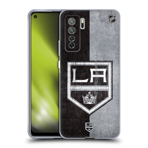 NHL Los Angeles Kings Half Distressed Soft Gel Case for Huawei Nova 7 SE/P40 Lite 5G
